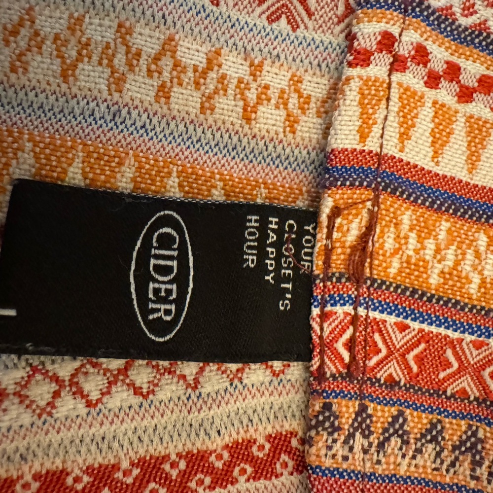 Cider Multicolor Patterned Fabric - image 5